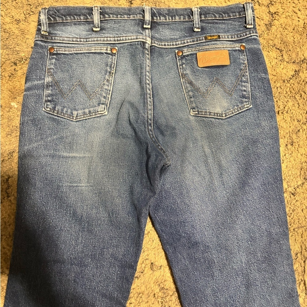 Wrangler Men's Classic Blue bootcut Jeans size 36 - Picture 5 of 8